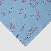 Vintage QUIDDITCH™ Schetspatroon Tissuepapier (Detail)
