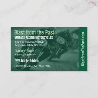 Vintage race-motorfiets | Klassieke motorsporten Visitekaartje