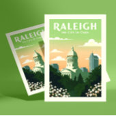 Vintage Raleigh North Carolina Briefkaart