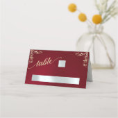 Vintage rand- en hartmonogram - Rood (Voorkant)