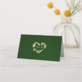 Vintage rand- en hartmonogram - Smaragd (Achterkant)