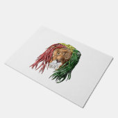 Vintage Rasta Reggae Lion Deurmat (Schuin)