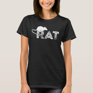 Vintage Rat Rodent Animal Rat Eigenaar van muizen T-shirt