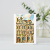 Vintage Rathaus Konstanz Germany Briefkaart (Staand voorkant)