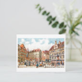 Vintage Rathaus Tubingen Germany Briefkaart (Staand voorkant)