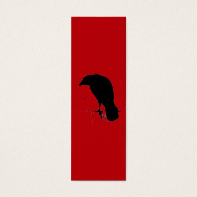 Vintage Raven on Blood Red Template (Devant)