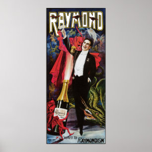 Vintage Raymond het Grote Adverteren Poster