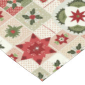 VINTAGE RED AND GREEN CHRISTMAS PATCHWORK TAFELKLEED (Gekanteld)