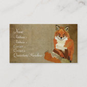 Vintage Red Fox Visitekaartje (Voorkant)