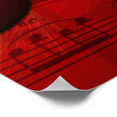 Vintage Red Musical Teacher Poster (Hoek)