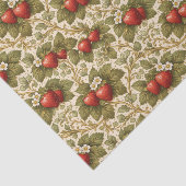 Vintage Red Strawberries Tissuepapier (Detail)