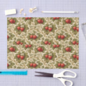 Vintage Red Strawberries Tissuepapier (Craft)