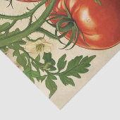 Vintage Red Tomato Botanical Decoupage Tissuepapier (Detail)