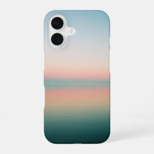 Vintage reflecties op een kalm meer iPhone 16 hoesje