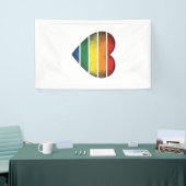 Vintage Regenboog Hart Pride Vector T-shirt Ontwer Spandoek (Beurs)