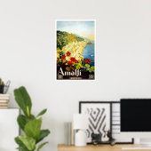 Vintage-reis, Amalfi Poster (Thuiskantoor)