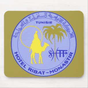 Vintage reis hotel Ribat in Monastir, Tunesië Muismat