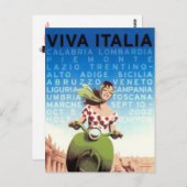 Vintage reis Italië - Briefkaart (Voorkant / Achterkant)