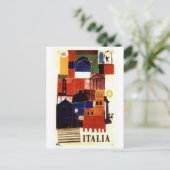 Vintage reis Italië - Briefkaart (Staand voorkant)