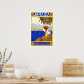 Vintage-reis, Jamaica Poster (Keuken)