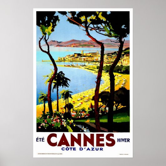 Vintage-reis, kanen poster (Voorkant)