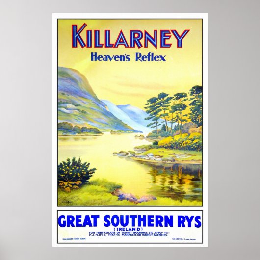 Vintage-reis, Killarney Poster (Voorkant)