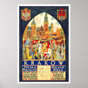 Vintage-reis, Krakow Poster