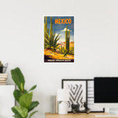 Vintage-reis, Mexico Poster (Thuiskantoor)