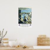 Vintage reis, Penzance. Poster (Keuken)