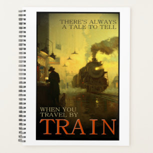 Vintage-reis per trein planner