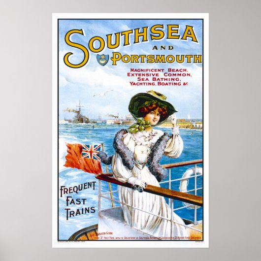 Vintage-reis, Southsea Poster (Voorkant)