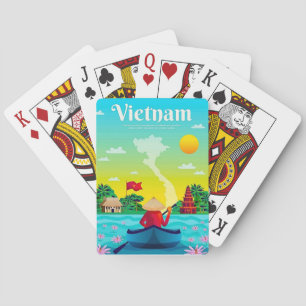 Vintage Reis Vietnam Speelkaarten