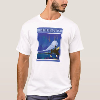 Vintage-reis voor noordelijk licht t-shirt