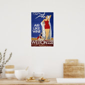 Vintage-reis, Weston-super-Mare Poster (Keuken)