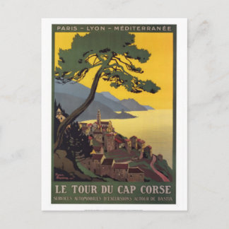 Vintage reisweg Corsica - Briefkaart