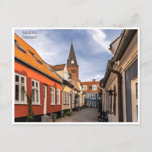 vintage reizen Aalborg Denemarken stadstoerisme Briefkaart