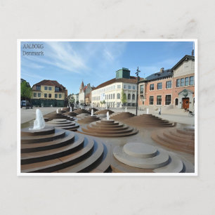 vintage reizen Aalborg Denemarken stadstoerisme Briefkaart