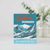 Vintage Reizen Briefkaart - Stowe Vermont (Staand voorkant)