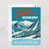 Vintage Reizen Briefkaart - Stowe Vermont (Voorkant / Achterkant)