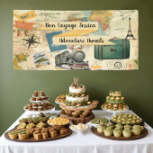 Vintage Reizen Collage Banner
