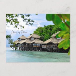Vintage reizen Davao City Filipijnen vakantie Briefkaart