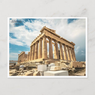 vintage reizen Griekenland Athenes Grèce toerisme Briefkaart