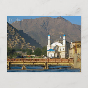 Vintage reizen Kabul Afghanistan retro Vakantie Briefkaart