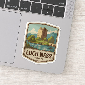 Vintage Reizen Loch Ness Schotland Sticker