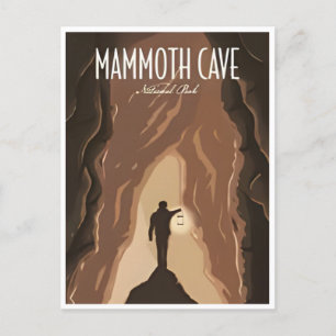 Vintage Reizen Mammoth Cave Nationaal Park Kentuck Briefkaart