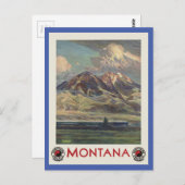 Vintage reizen Montana per trein Briefkaart (Voorkant / Achterkant)