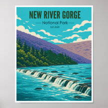 Vintage Reizen New River Gorge Nationaal Park