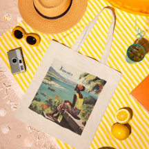 Vintage Reizen Poster Jamaicaanse vrouw