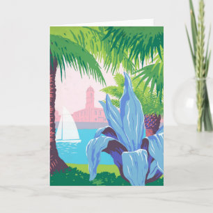 Vintage Reizen Poster Promoting Puerto Rico 2 Kaart