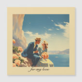 Vintage Reizen Poster, Valentijn aanpasbaar (Voorkant)